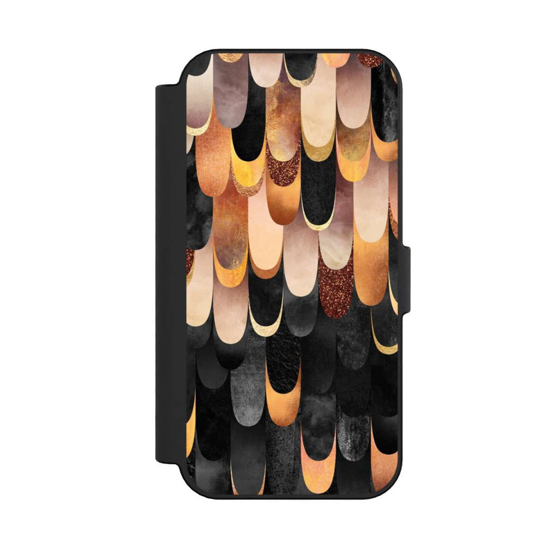 iPhone 16 NIVOflip Gefiedertes Kupfer und Schwarz