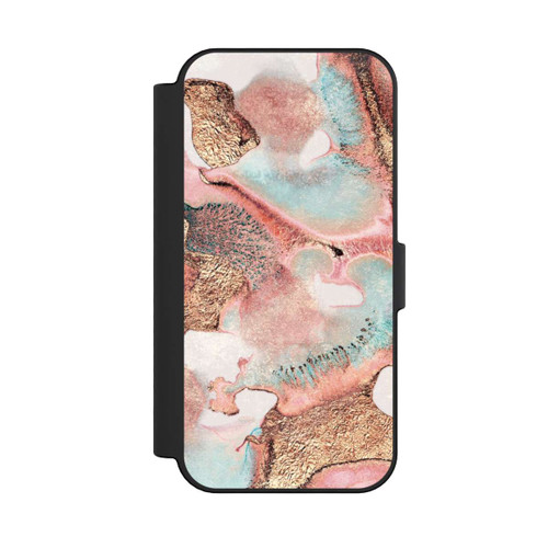 Apple iPhone 16 NIVOflip Hübscher Tintendruck gold