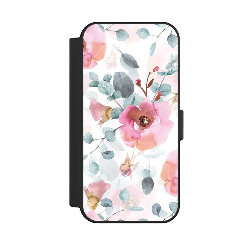 iPhone 16 NIVOflip Aquarell Blumentapete