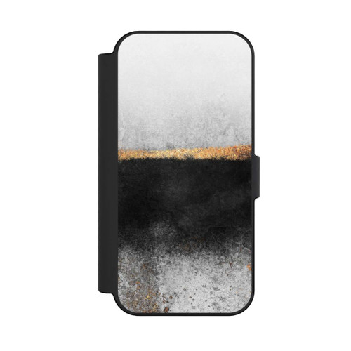 Apple iPhone 16 NIVOflip Ruß und Golddruck