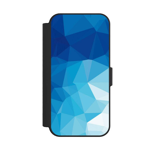 Apple iPhone 16 NIVOflip Mosaïque Polygonale Bleue