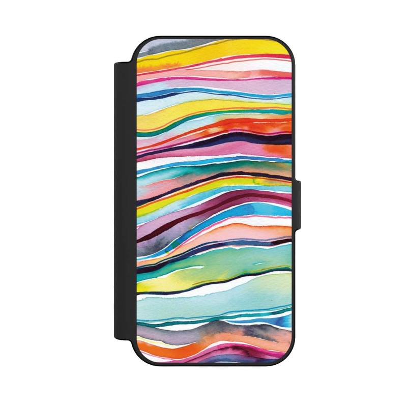 iPhone 16 NIVOflip Watercolor Agate Layers