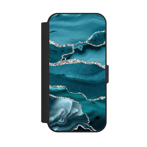 Apple iPhone 16 NIVOflip Gletscher Eis Marmor