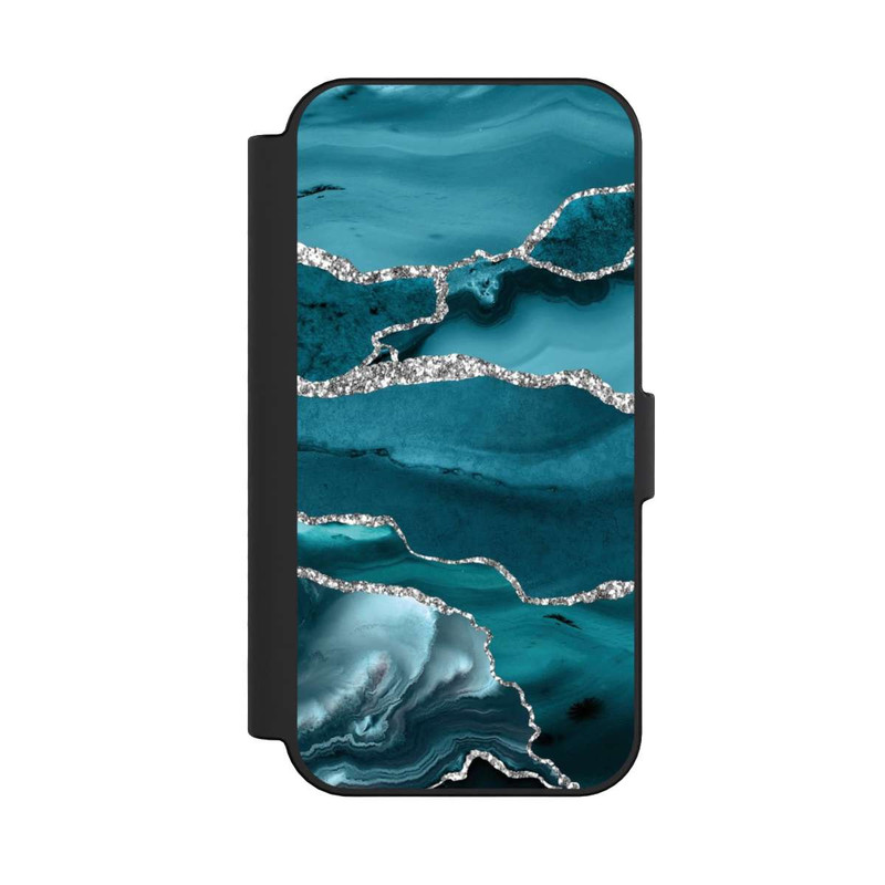 iPhone 16 NIVOflip Gletscher Eis Marmor