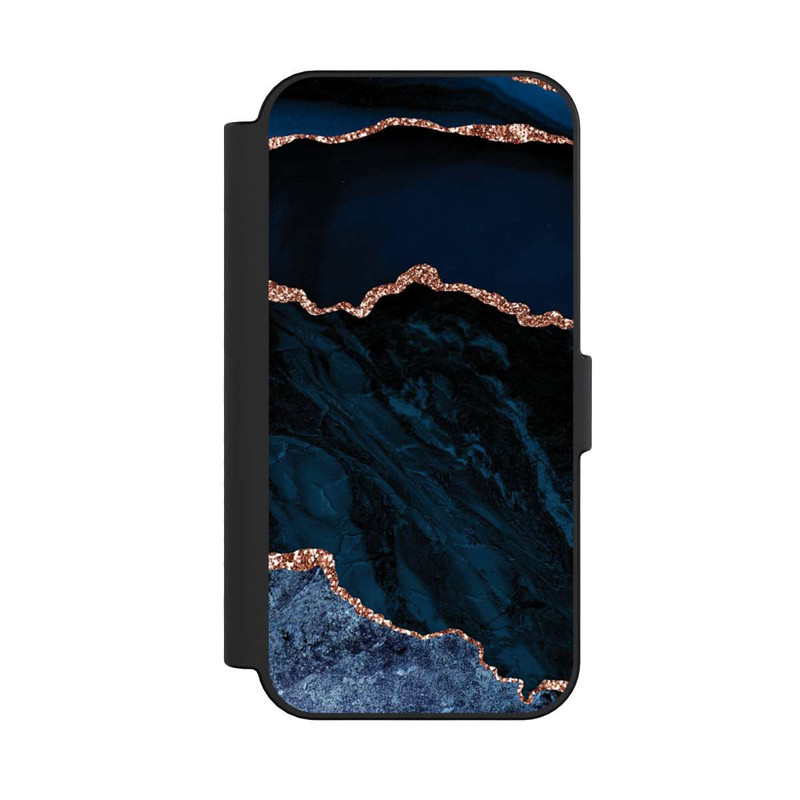 iPhone 16 NIVOflip Nacht Blau Marmor Landschaft