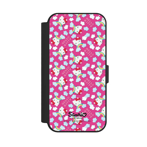 Apple iPhone 16 NIVOflip Hello Kitty Regenbogenmuster