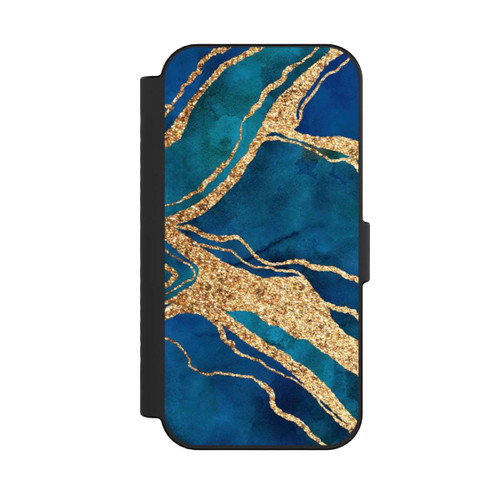 Apple iPhone 16 NIVOflip Gemstone Blue Gold