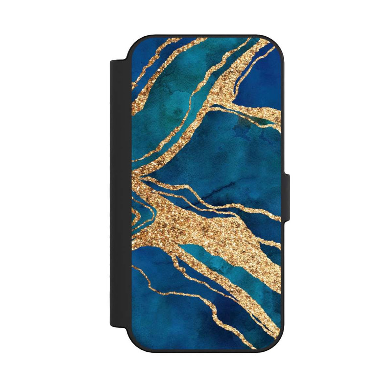 iPhone 16 NIVOflip Edelstein Blaugold