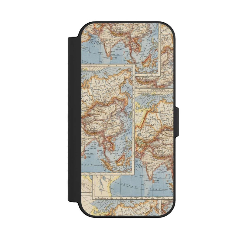 iPhone 16 NIVOflip Weltkarte Vintage