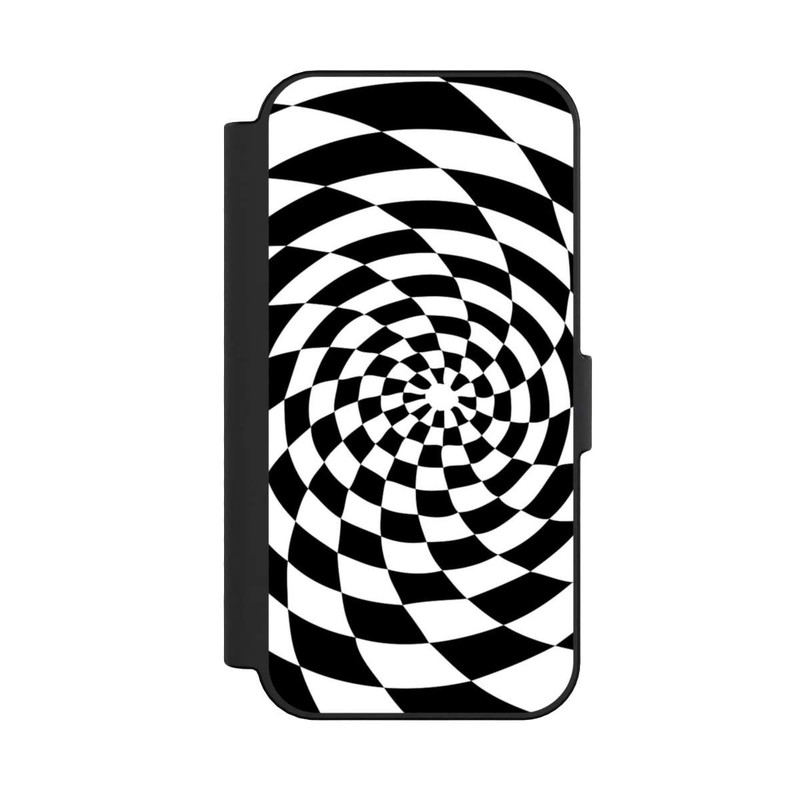 iPhone 16 NIVOflip Schwarz-Weiß Illusion
