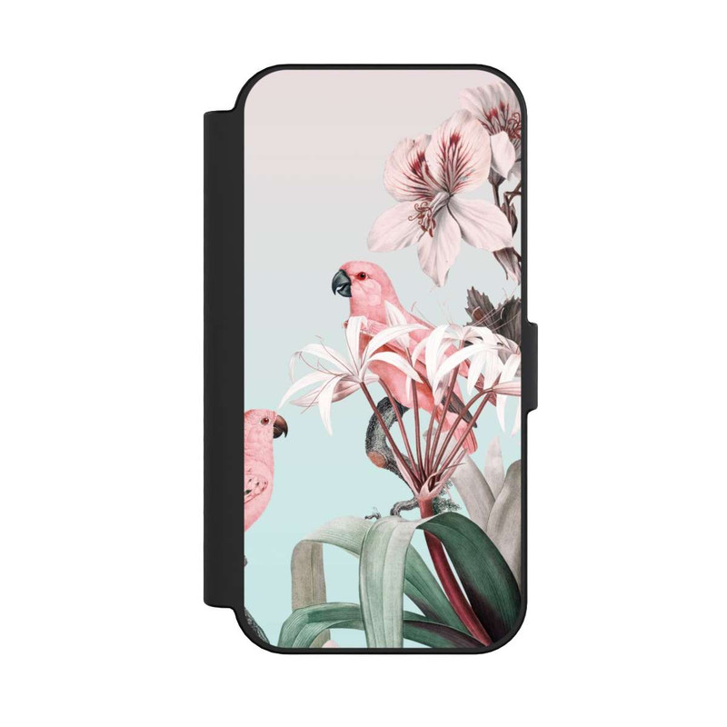 iPhone 16 NIVOflip paradiesische Papageien Pastell