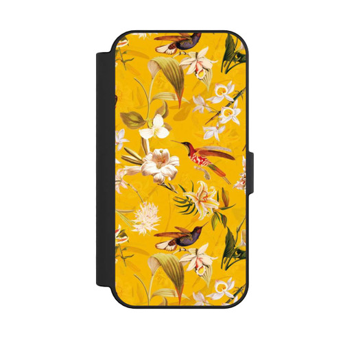 Apple iPhone 16 NIVOflip Kolibrimuster gelb