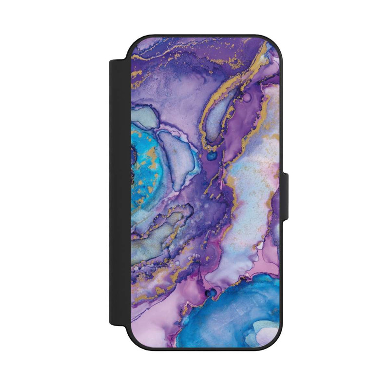 iPhone 16 NIVOflip Strudel lila und blau