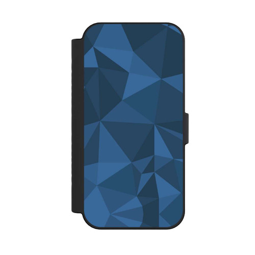 Apple iPhone 16 NIVOflip Polygon Pattern Blue