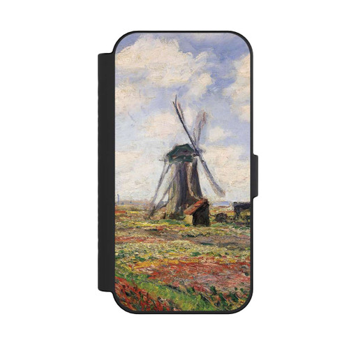 Apple iPhone 16 NIVOflip Tulip Fields with the Rijnsburg Windmil by Claude Monet