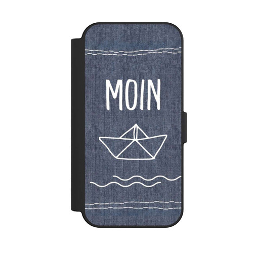 Apple iPhone 16 NIVOflip Moin Schiff Denim