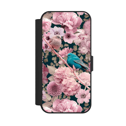 Apple iPhone 16 NIVOflip Spatzen im rosa Blumenmuster