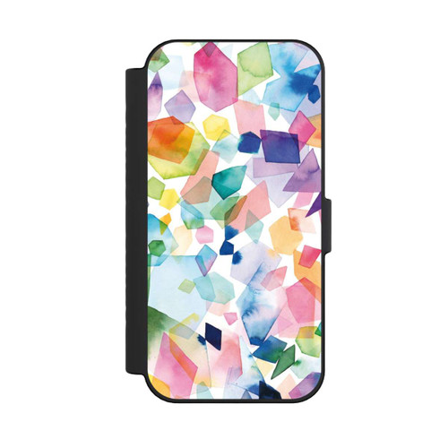 Apple iPhone 16 NIVOflip Colorful Watercolor Gems Diamonds