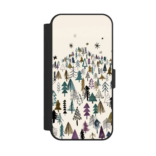 Apple iPhone 16 NIVOflip Bergbäume Wald Lila