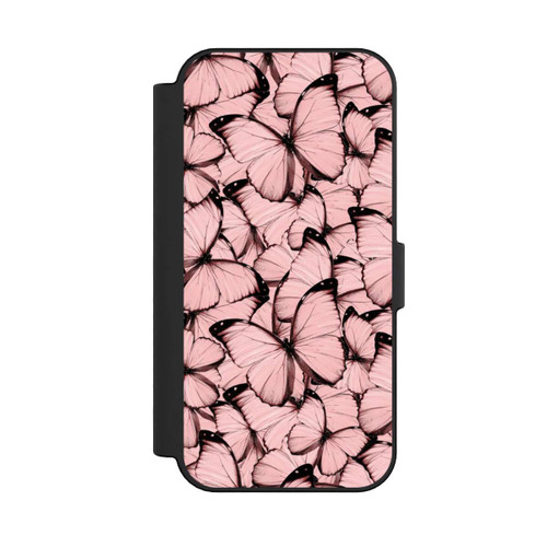 Apple iPhone 16 NIVOflip Rosa Schmetterling-Muster