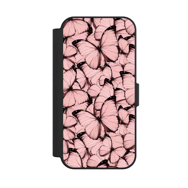 iPhone 16 NIVOflip Rosa Schmetterling-Muster
