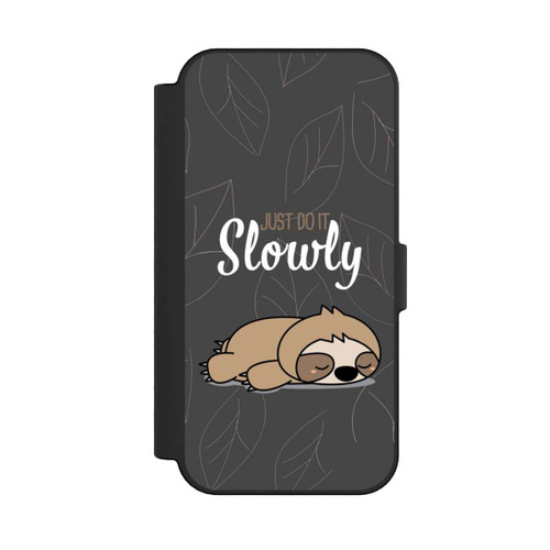 Apple iPhone 16 NIVOflip Just Do It Slowly Sloth Grey