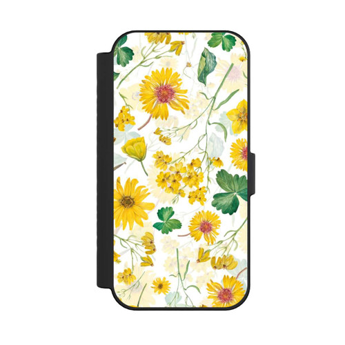 Apple iPhone 16 NIVOflip Gelbes Frühlingsmuster