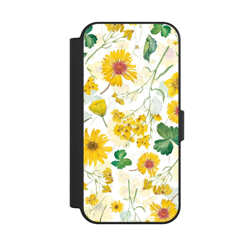iPhone 16 NIVOflip Gelbes Frühlingsmuster