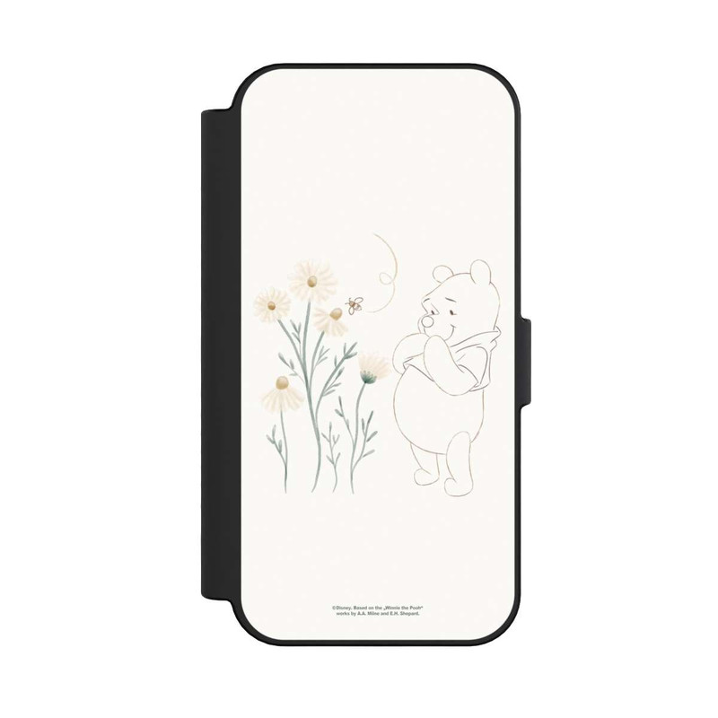 iPhone 16 NIVOflip Winnie Puuh sieht sich Gänseblümchen an