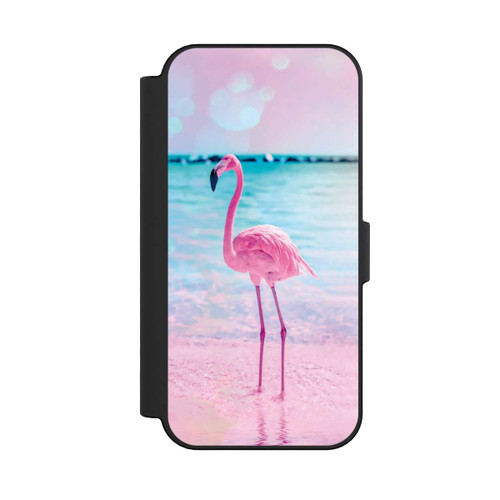 Apple iPhone 16 NIVOflip Rosa Flamingo am Meer