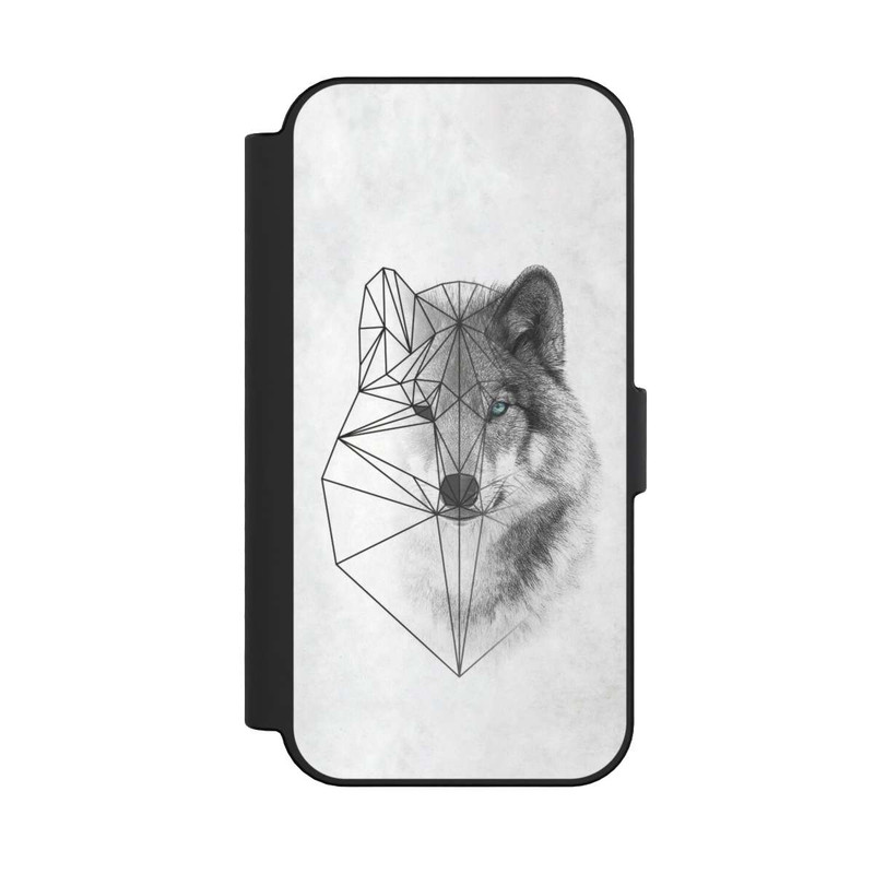 iPhone 16 NIVOflip Polygonaler Wolf