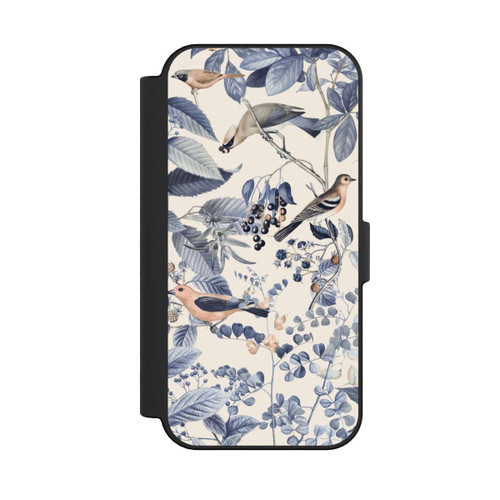 Apple iPhone 16 NIVOflip Vögel und Beeren in Beige