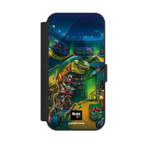 Apple iPhone 16 NIVOflip Die Drei Fragezeichen Dino
