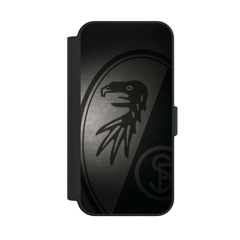 iPhone 16 NIVOflip SC Freiburg Dot Metall Hintergrund