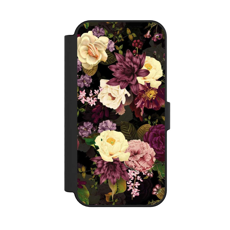 iPhone 16 NIVOflip Fleurs Sombres & Abeilles