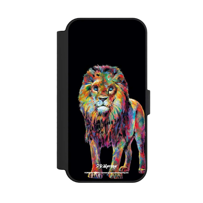 iPhone 16 NIVOflip Löwe Bunte Kunst von P.D. Moreno
