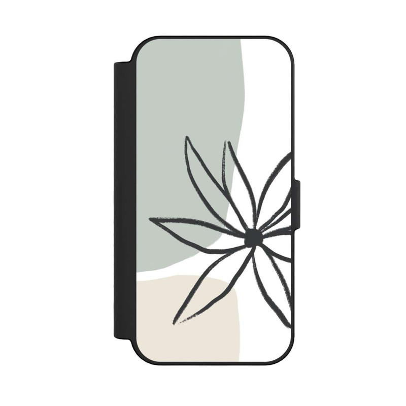 iPhone 16 NIVOflip Blume Minze und Sahne