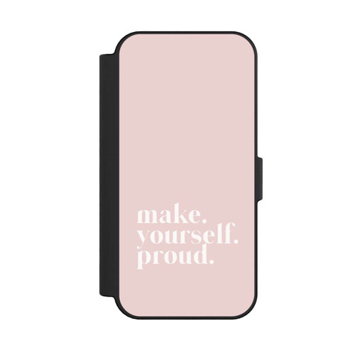 Apple iPhone 16 NIVOflip Make Yourself Proud Zitat - Altrosa