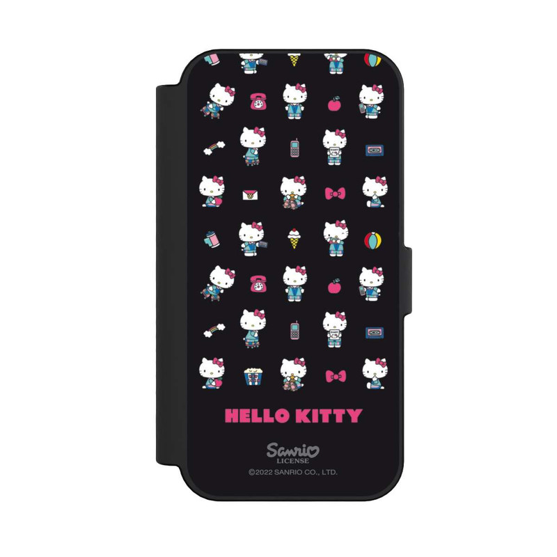 iPhone 16 NIVOflip Hello Kitty 90s Schwarz