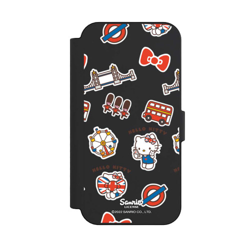 Apple iPhone 16 NIVOflip Hello Kitty Londoner Abzeichen Transparent