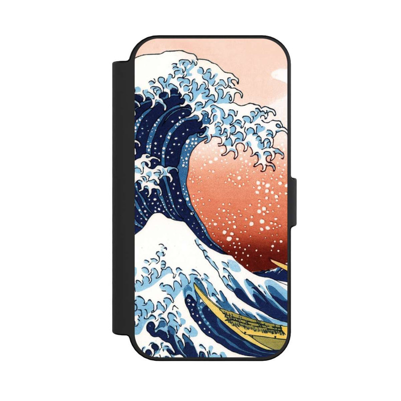 iPhone 16 NIVOflip La Grande Vague de Kanagawa Rouge