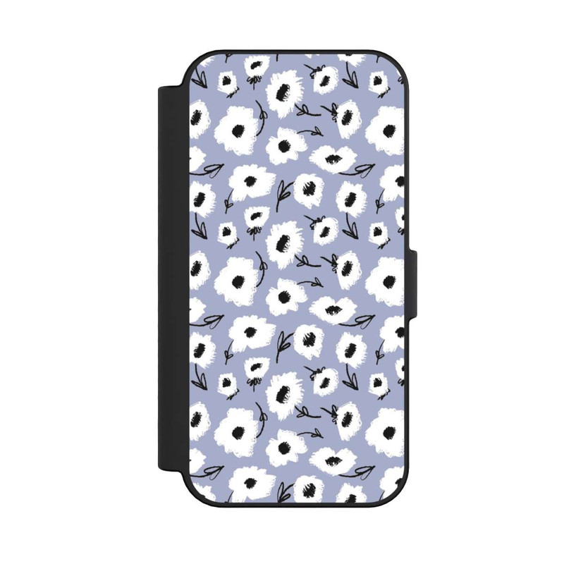 iPhone 16 NIVOflip Pattern Fleurs Lilas