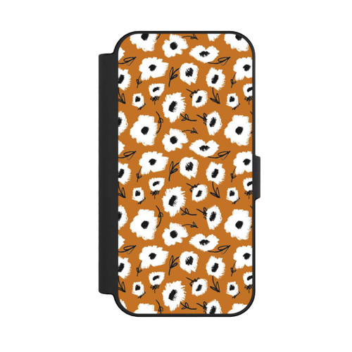 Apple iPhone 16 NIVOflip Pattern Fleurs Ocres