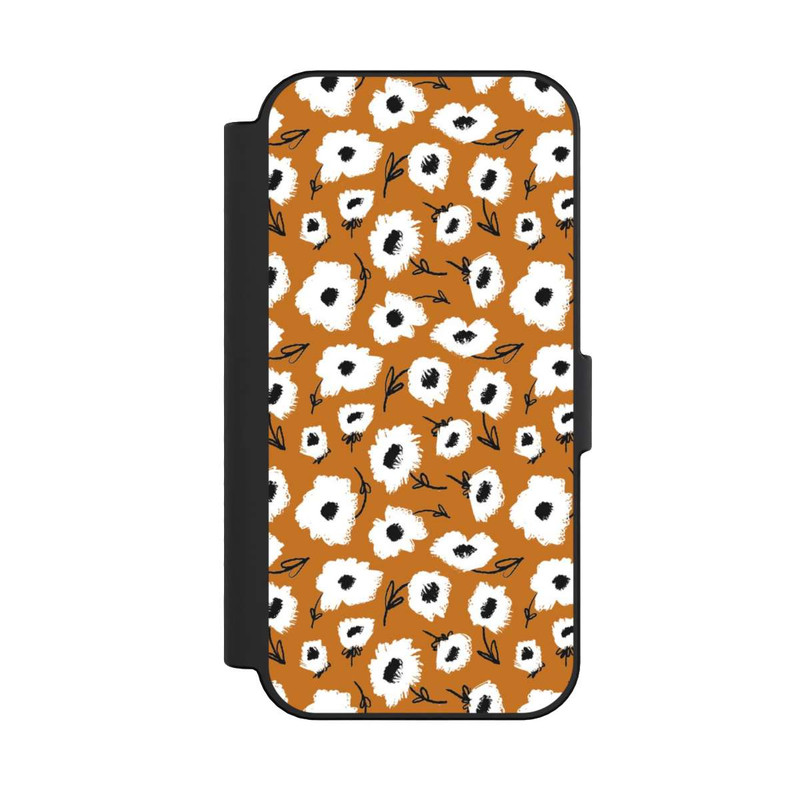 iPhone 16 NIVOflip Pattern Fleurs Ocres