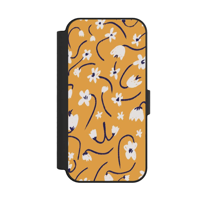 iPhone 16 NIVOflip Pattern Petites Fleurs Jaunes