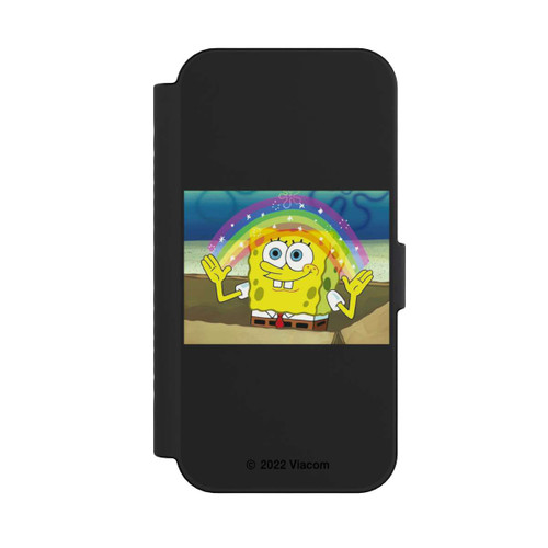 Apple iPhone 16 NIVOflip Spongebob - Rainbow Meme transparent
