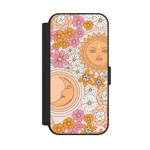 Apple iPhone 16 NIVOflip Mond-Sonne-Blumen