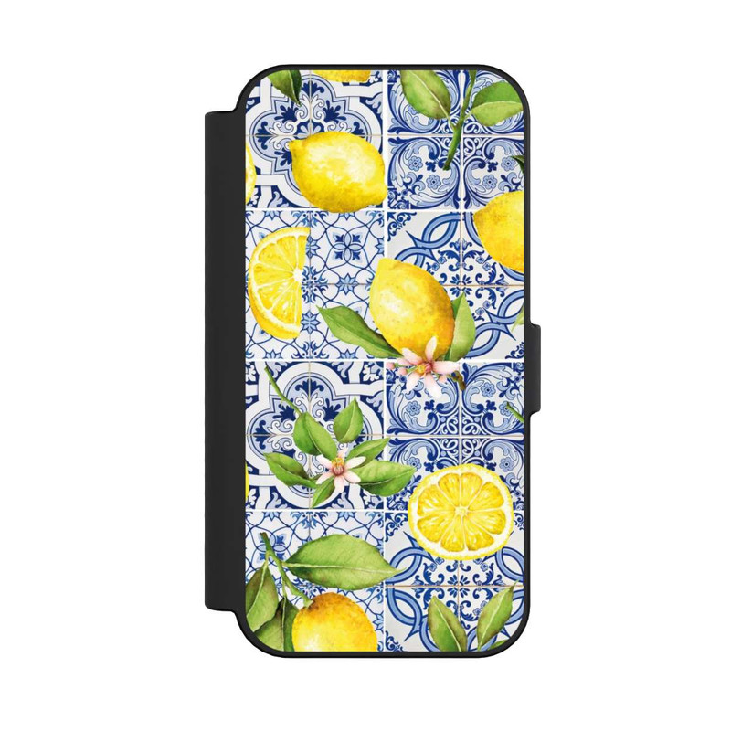iPhone 16 NIVOflip Griechische Zitronen Muster