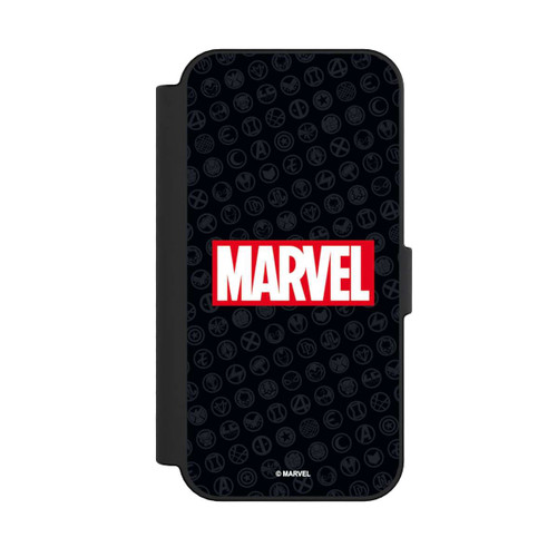 Apple iPhone 16 NIVOflip Marvel Logo Black Red 
