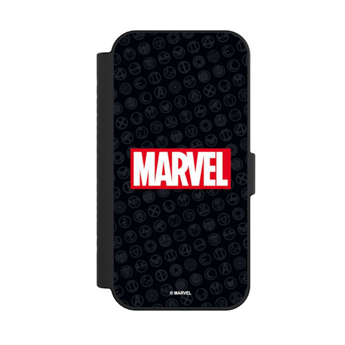 Apple iPhone 16 NIVOflip Marvel Logo Black Red